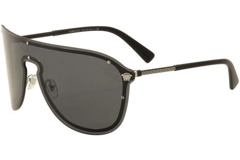 versace shield sunglasses ve2180|Versace Women's VE2180 1000/6G Silver.